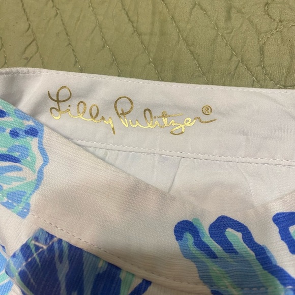 Lily Pulitzer Buttercup shorts with scalloped hem - Picture 6 of 8